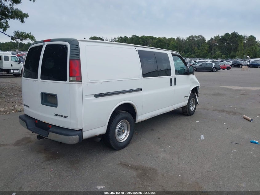 CHEVROLET EXPRESS 2002 VIN 1GCHG35R821191526