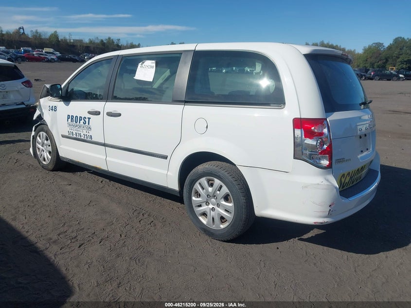 Vin: 2c4rdgbg2er463320, lot: 46715123, dodge grand caravan american value pkg 20143