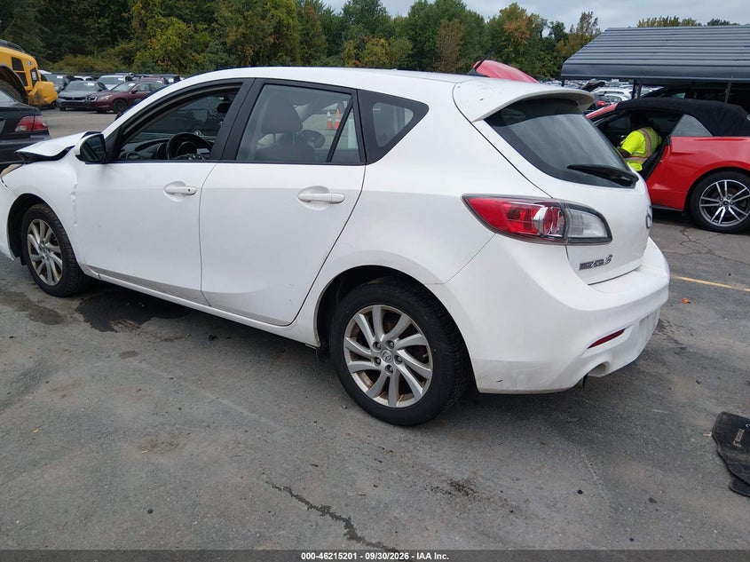 Vin: jm1bl1l86c1600737, lot: 46715124, mazda mazda3 i touring 20123