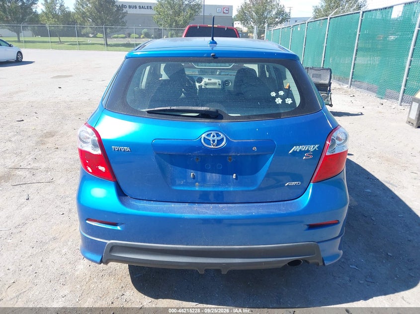TOYOTA MATRIX 2009 VIN 2T1LE40E69C010844