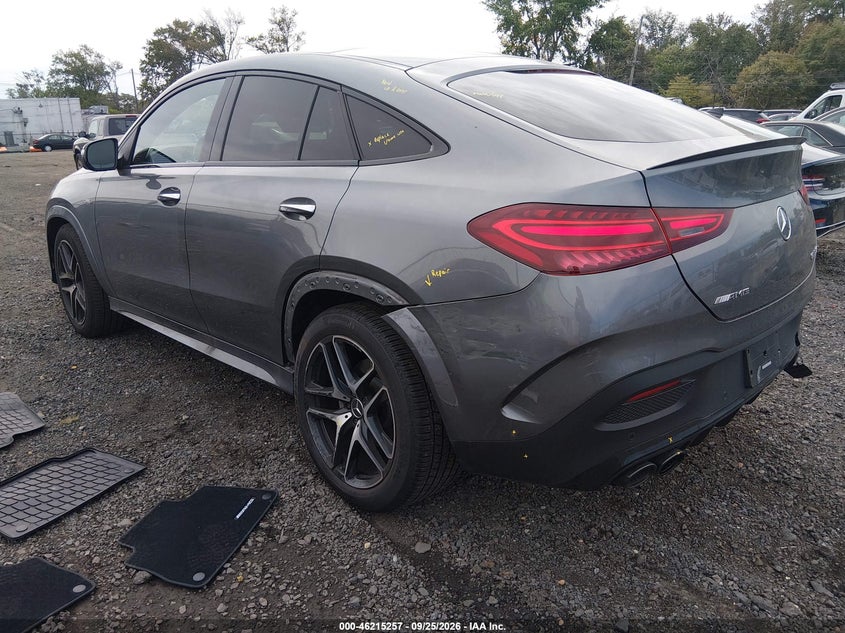 Vin: 4jgfd6bb1sb292986, lot: 46715179, mercedes-benz amg gle 53 coupe 4matic+ 20253