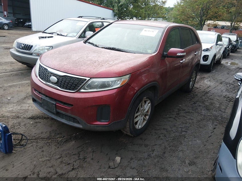 Vin: 5xykt3a61fg553098, lot: 46715190, kia sorento lx 20152
