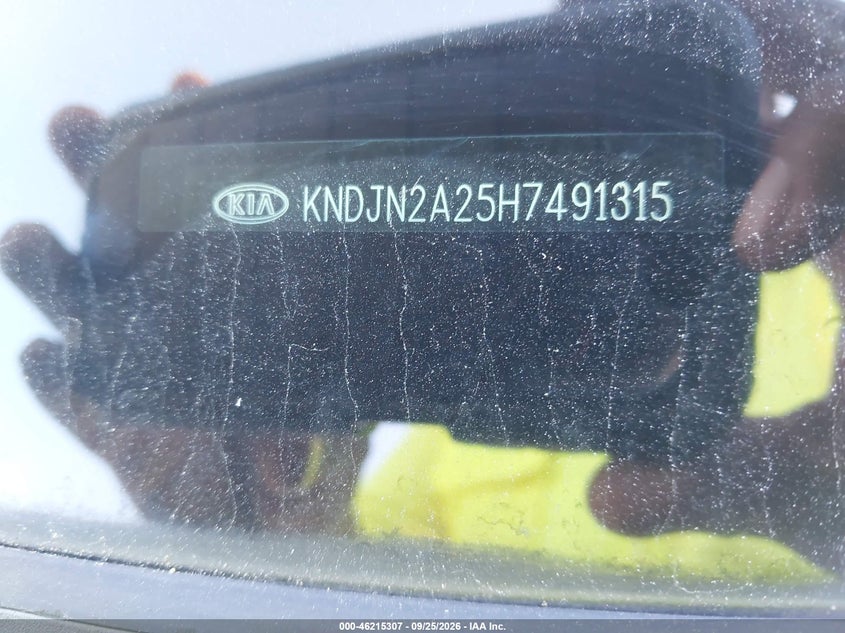 KIA SOUL 2017 VIN KNDJN2A25H7491315
