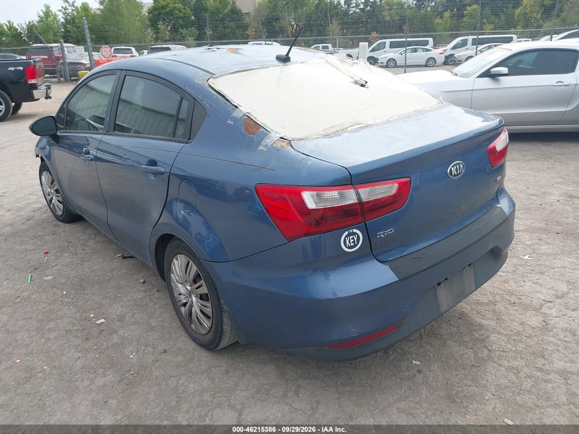 Vin: knadm4a38g6658563, lot: 46715309, kia rio lx 20163