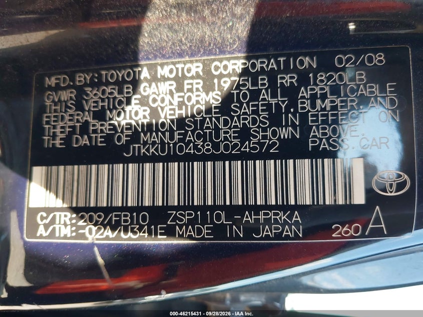 2008 SCION XD · Photo 9