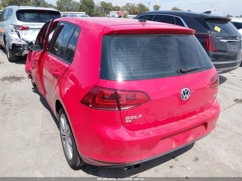 Vin: 3vw217au2gm035255, lot: 46715362, volkswagen golf tsi s 4-door/tsi se 4-door/tsi sel 4-door 20163