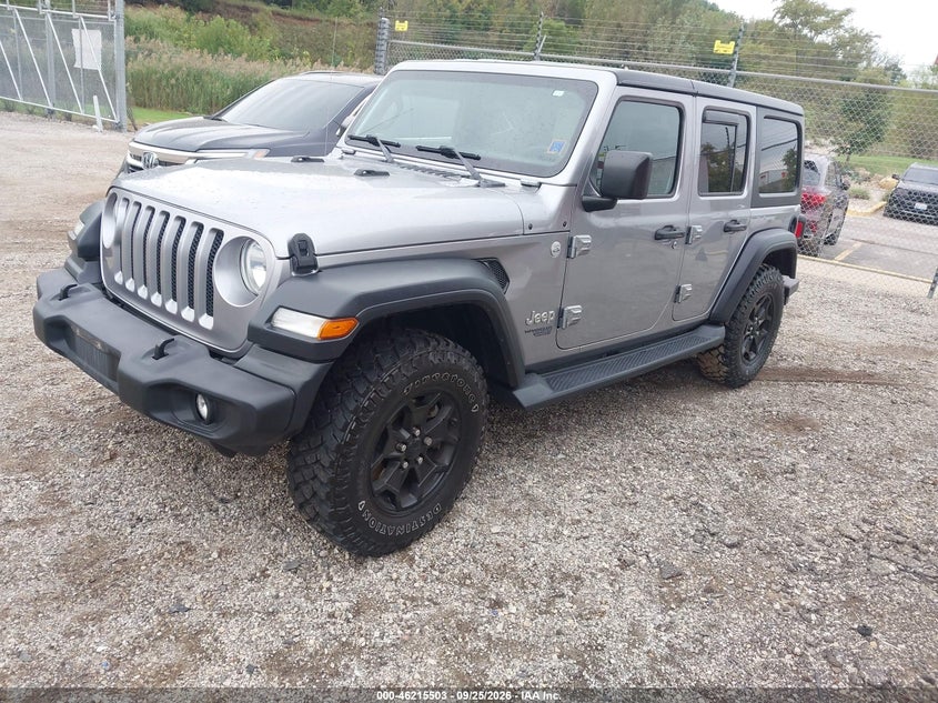 2018 Jeep Wrangler, Rear, IAAI, VIN 1C4HJXDG7JW187901 — photo 2