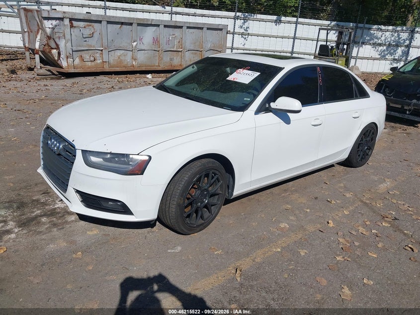 Vin: waukfafl7dn025854, lot: 46715445, audi a4 2.0t premium 20132