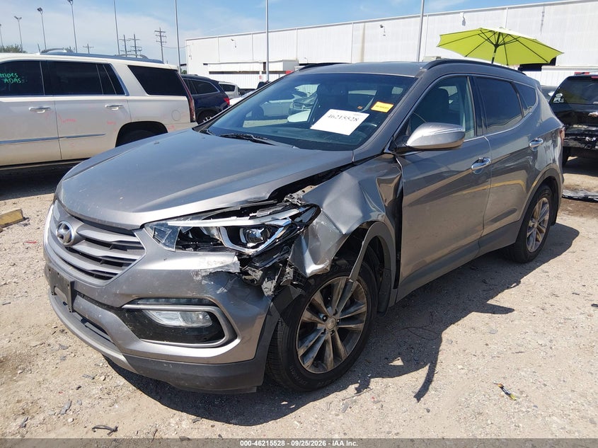 Vin: 5xyzu4laxjg522203, lot: 46715451, hyundai santa fe sport 2.0t 20182