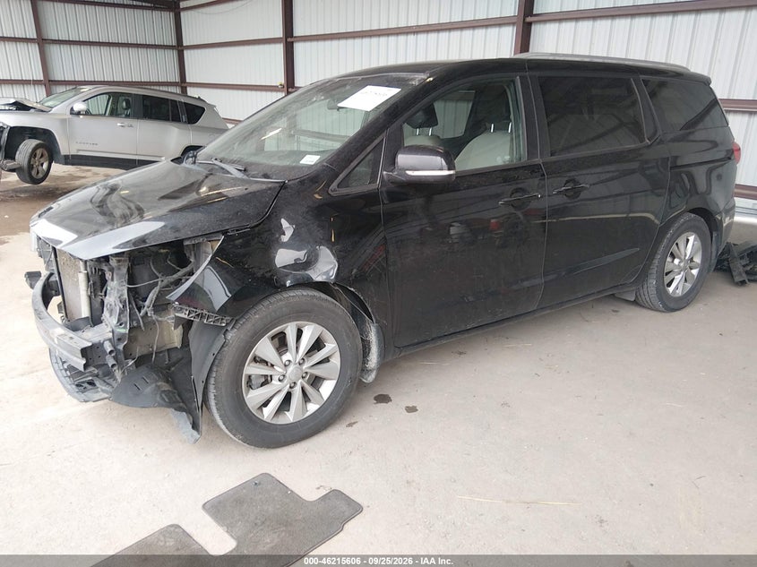 Vin: kndmb5c19g6116706, lot: 46715529, kia sedona lx 20162