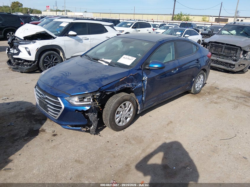 2017 Hyundai Elantra, Удар спереду, IAAI, VIN 5NPD74LF1HH112261 — фото 2
