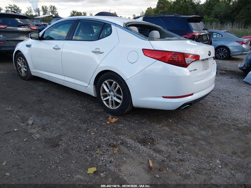 Vin: knagm4a70d5385197, lot: 46715593, kia optima lx 20133