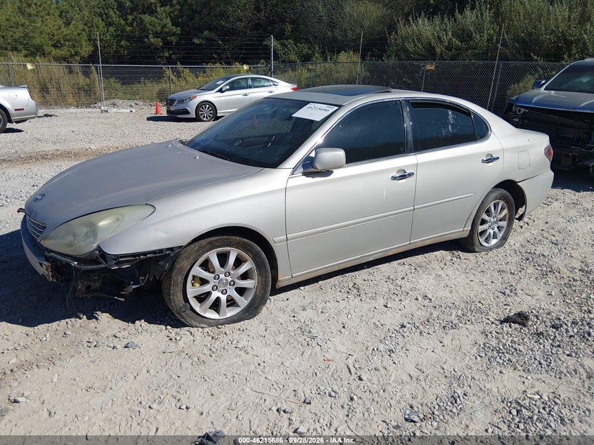 LEXUS ES 330 2004 VIN JTHBA30GX40011550