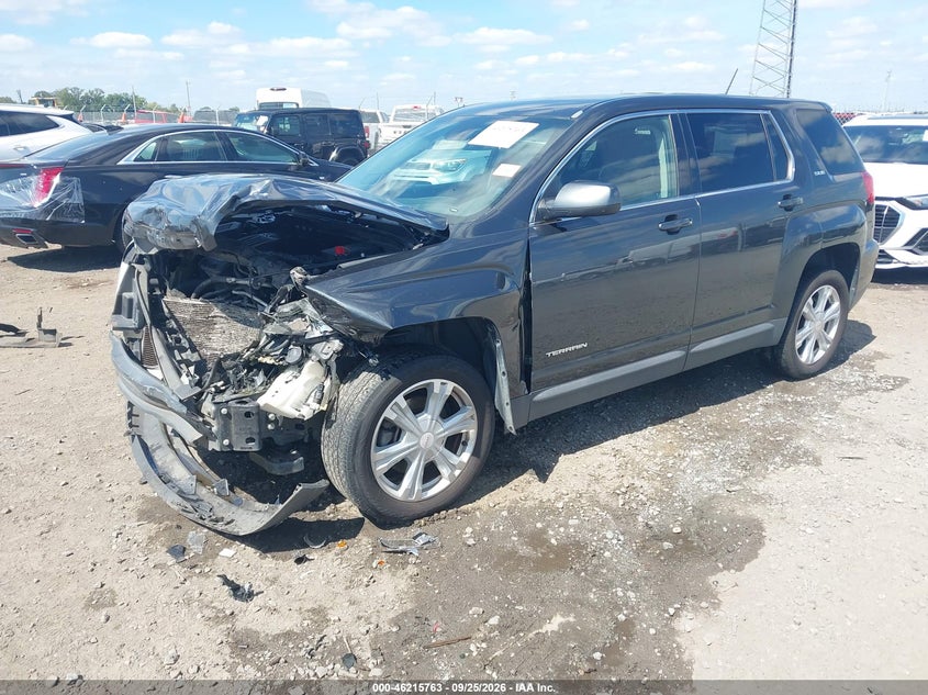 2017 GMC Terrain, Удар спереду, IAAI, VIN 2GKALMEK6H6107252 — фото 2