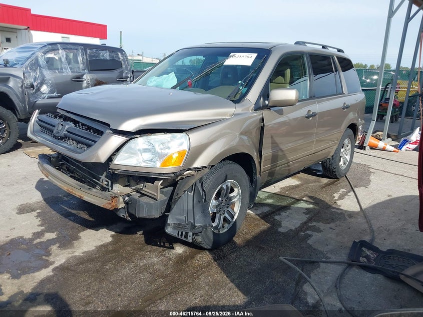 2003 Honda Pilot, Удар спереду, IAAI, VIN 2HKYF187X3H562181 — фото 2