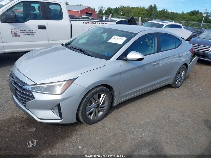HYUNDAI ELANTRA 2019 VIN KMHD84LF6KU877536