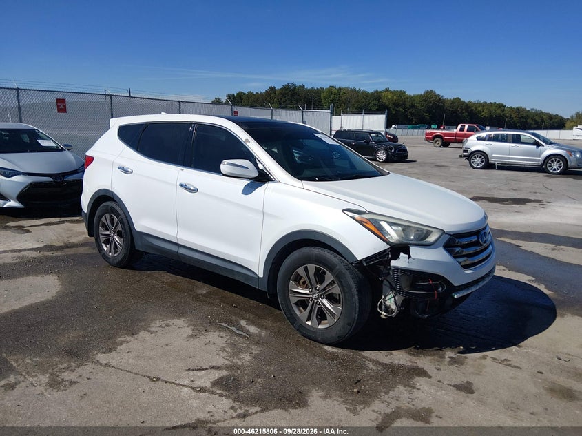 Vin: 5xyzu3lb8dg085017, lot: 46715729, hyundai santa fe sport 20131