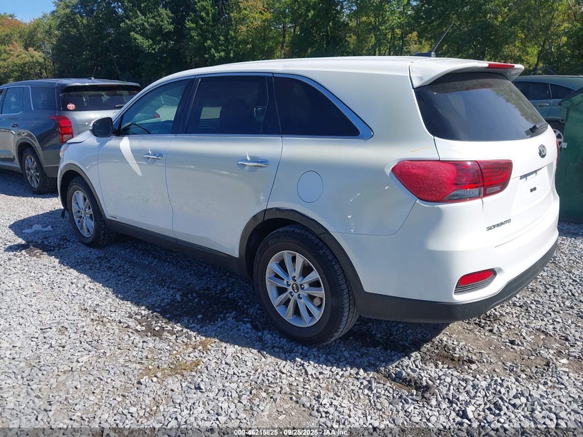 Vin: 5xypgda3xkg535117, lot: 46715748, kia sorento 2.4l lx 20193