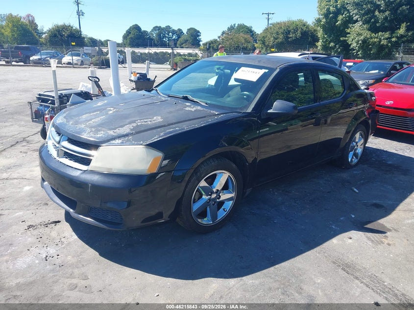 2013 Dodge Avenger, Удар ззаду, IAAI, VIN 1C3CDZAB6DN540939 — фото 2