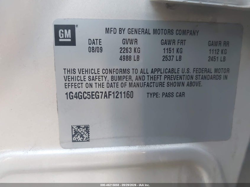 2010 BUICK LACROSSE CXL · Фото 9