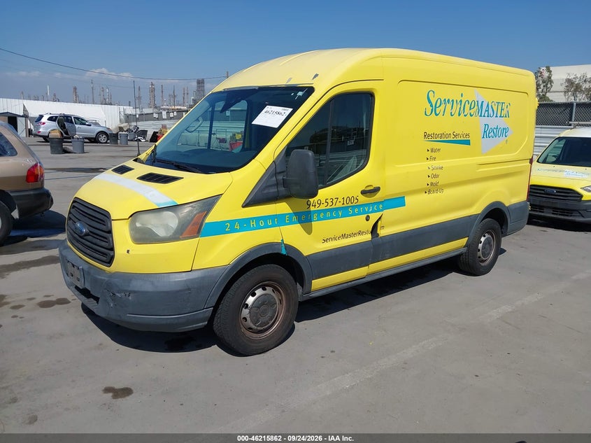 Vin: 1ftne1cm3fka99423, lot: 46715785, ford transit 20152
