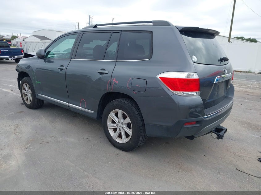 Vin: 5tdbk3eh8cs149423, lot: 46715907, toyota highlander se 20123