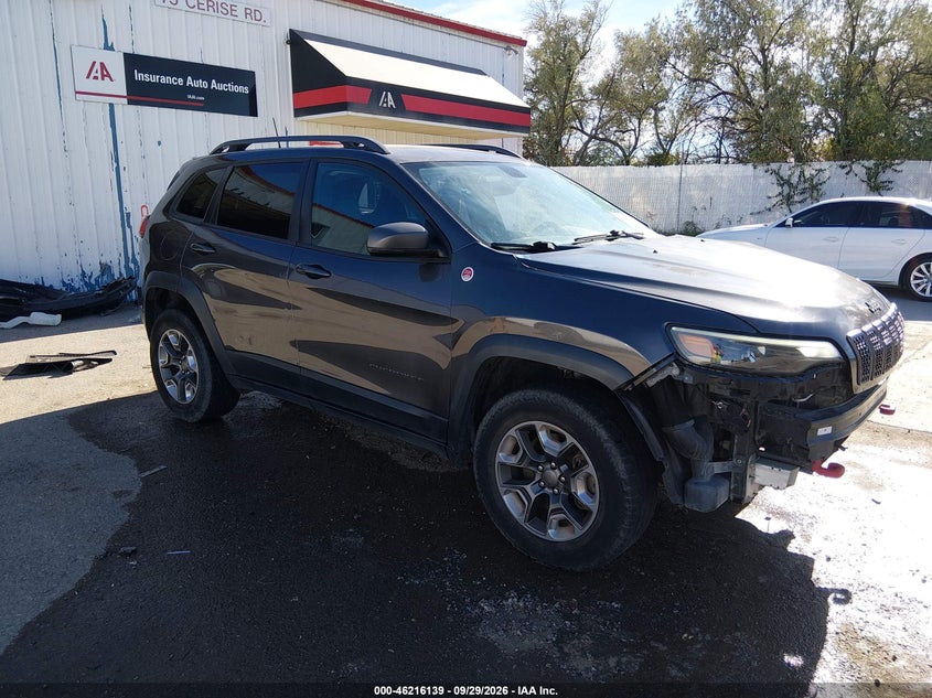 Vin: 1c4pjmbn1kd207651, lot: 46716062, jeep cherokee trailhawk 4x4 20191