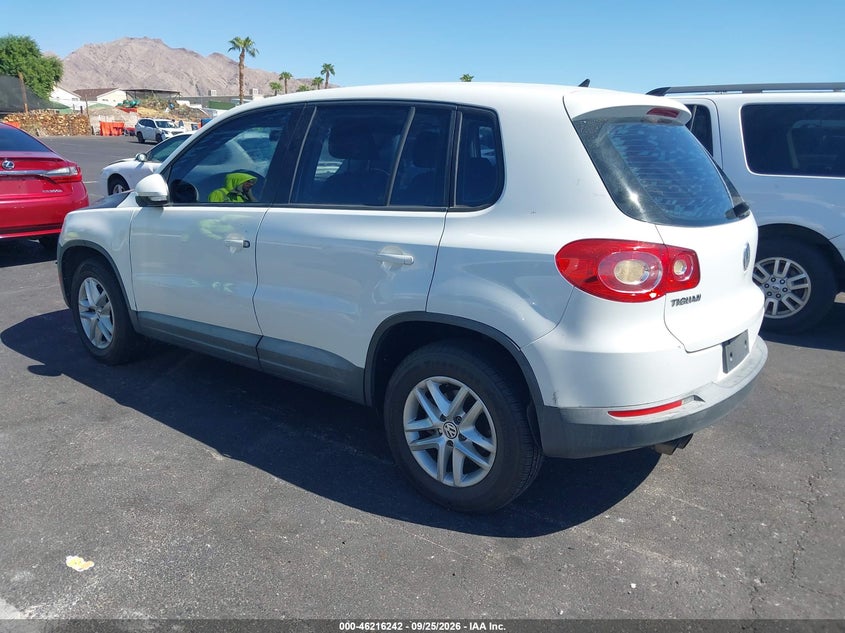 Vin: wvgav7ax6bw524629, lot: 46716165, volkswagen tiguan s 20113