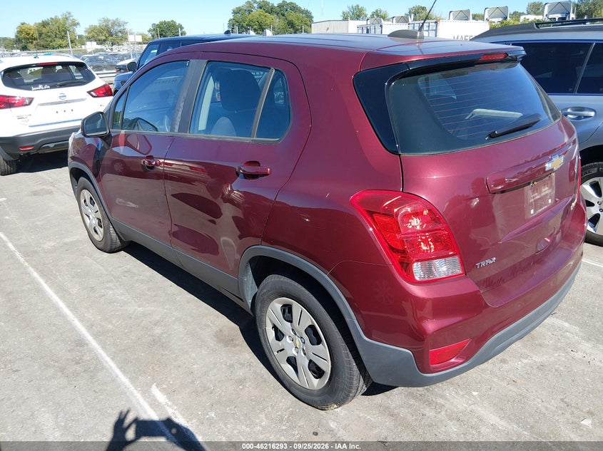 CHEVROLET TRAX 2017 VIN 3GNCJKSB1HL276035
