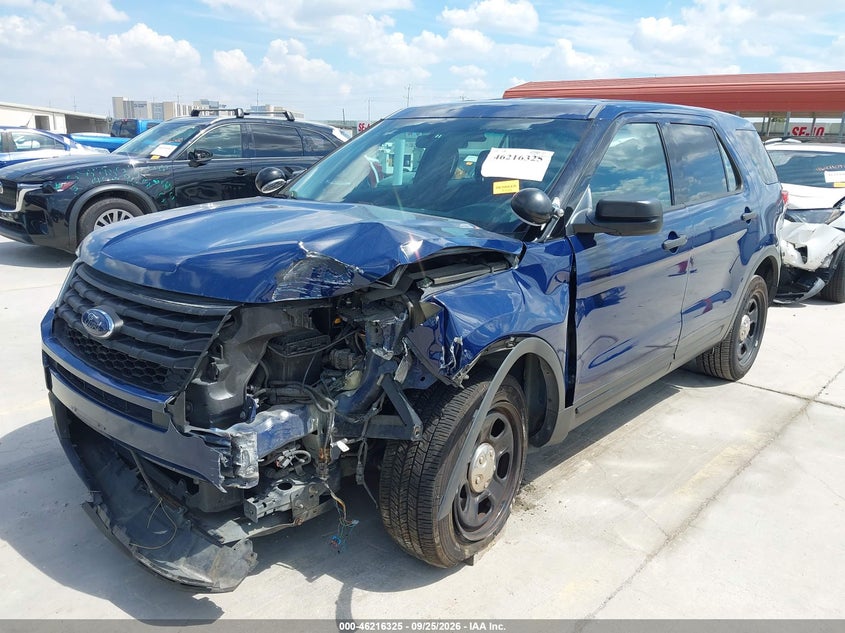 Vin: 1fm5k8ar1ggd05810, lot: 46716248, ford utility police interceptor 20162