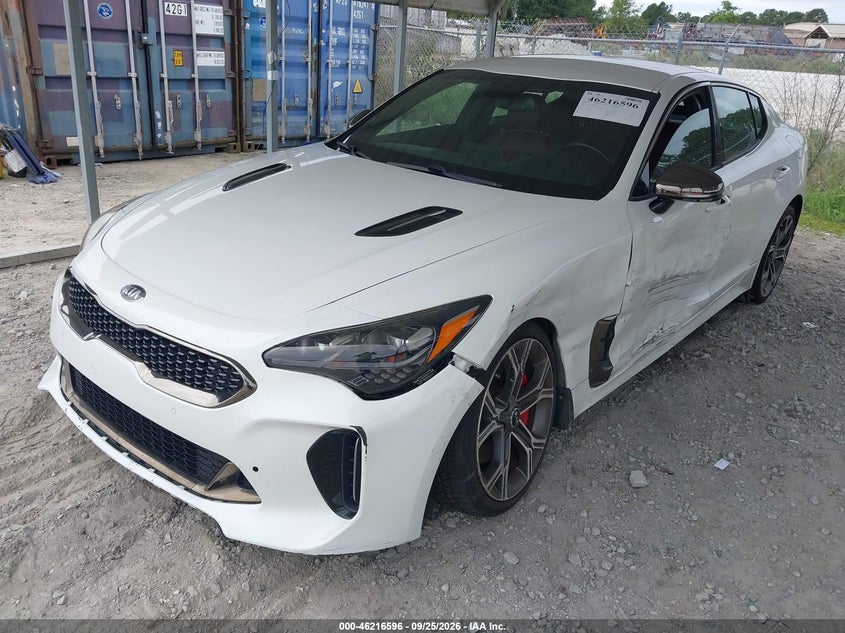 Vin: knae35lc9k6051719, lot: 46716519, kia stinger gt 20192