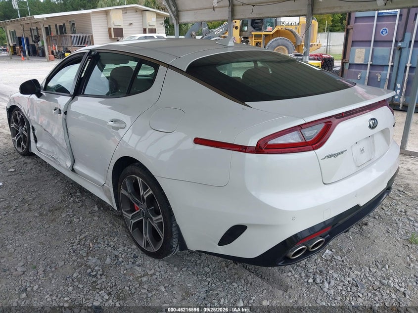 Vin: knae35lc9k6051719, lot: 46716519, kia stinger gt 20193