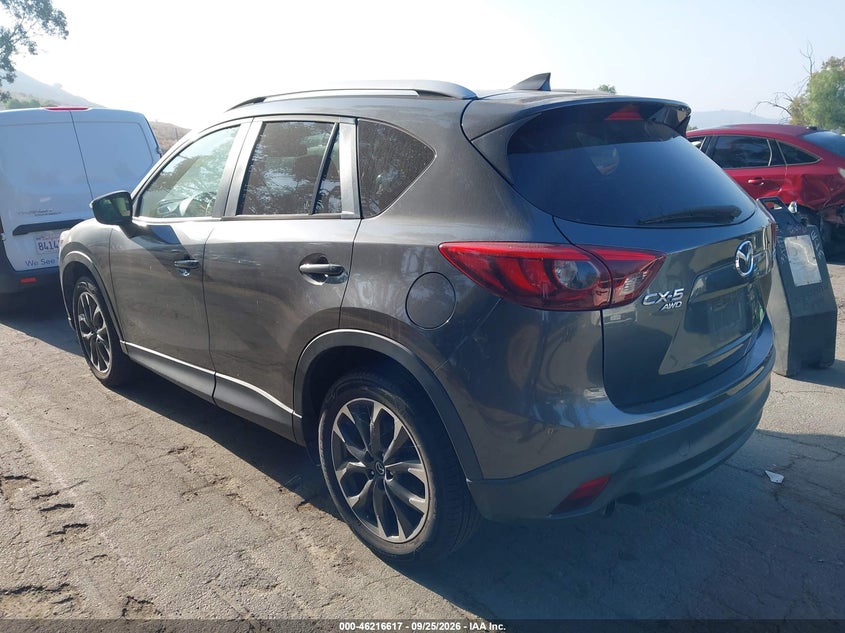 Vin: jm3ke4dy3g0666885, lot: 46716540, mazda cx-5 grand touring 20163
