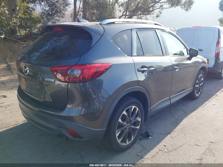 Vin: jm3ke4dy3g0666885, lot: 46716540, mazda cx-5 grand touring 20164