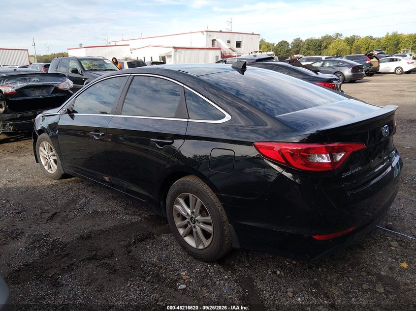 Vin: 5npe24af4fh142647, lot: 46716543, hyundai sonata se 20153