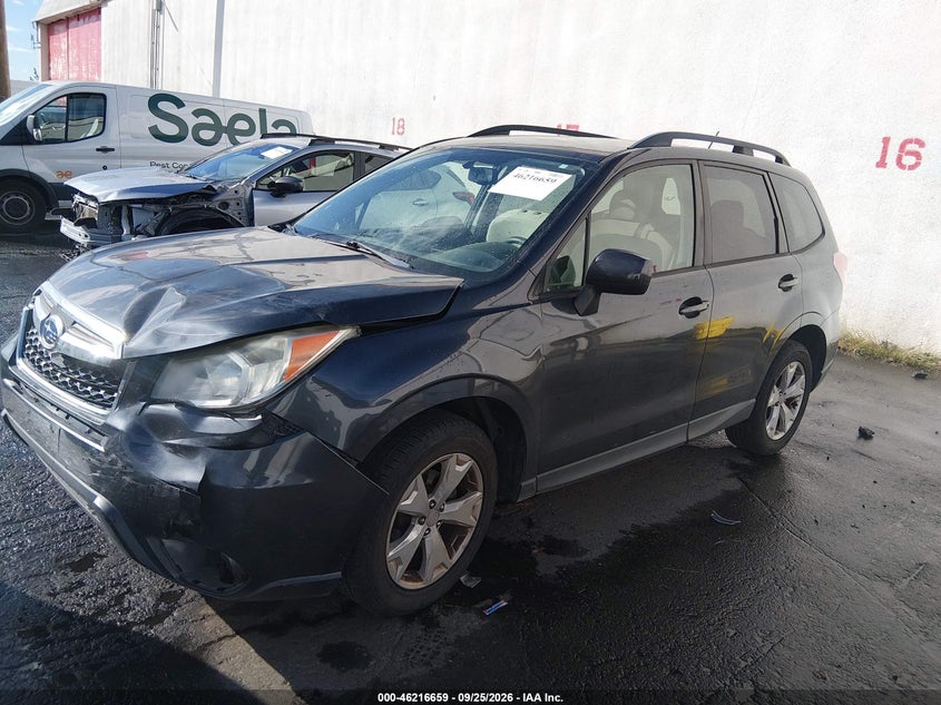 2015 Subaru Forester, Удар спереду, IAAI, VIN JF2SJADC8FH520135 — фото 2