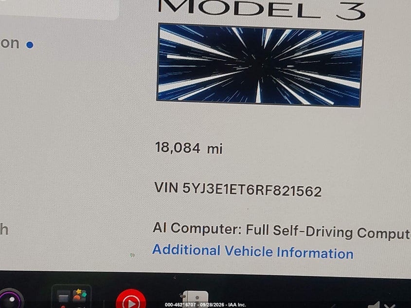 TESLA MODEL 3 2024 VIN 5YJ3E1ET6RF821562