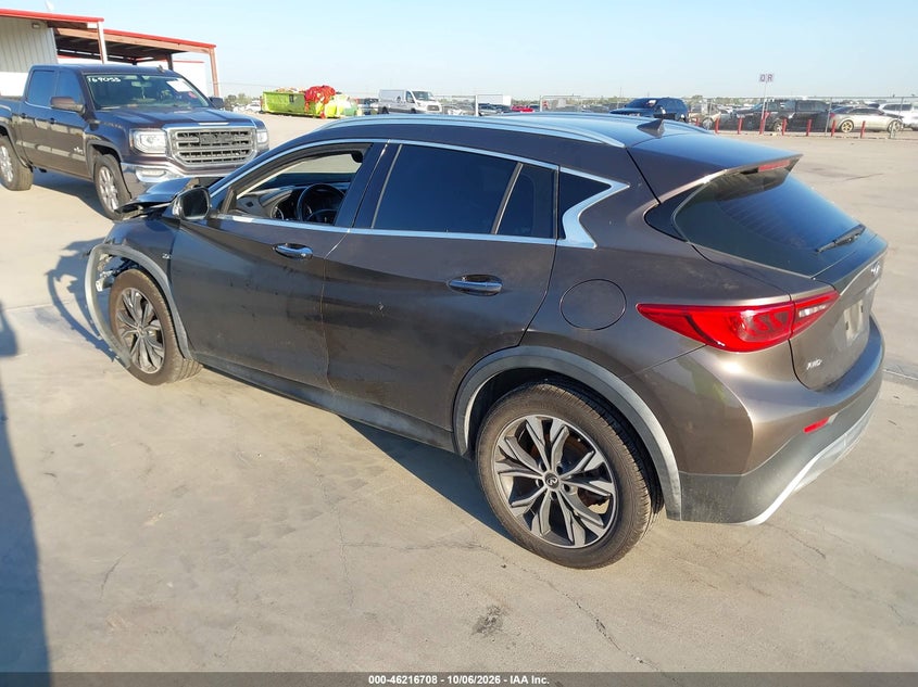 Vin: sjkch5cr4ka010330, lot: 46716631, infiniti qx30 luxe 20193