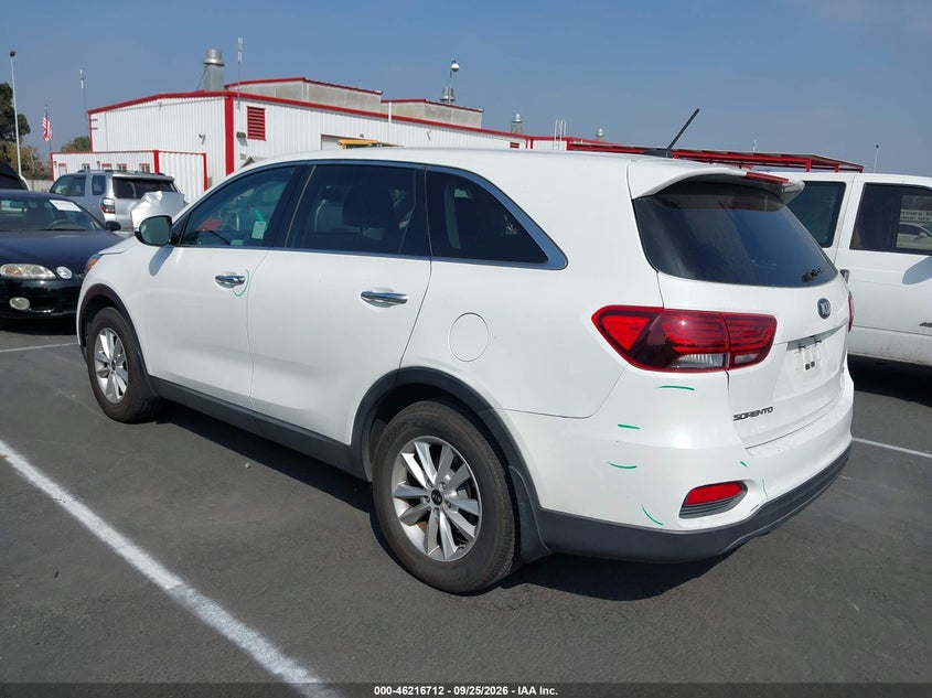 Vin: 5xypg4a34kg549983, lot: 46716635, kia sorento 2.4l lx 20193