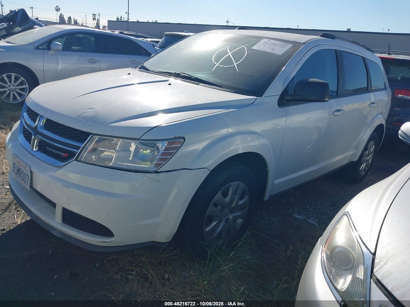 Vin: 3c4pdcab4ht549882, lot: 46716645, dodge journey se 20172
