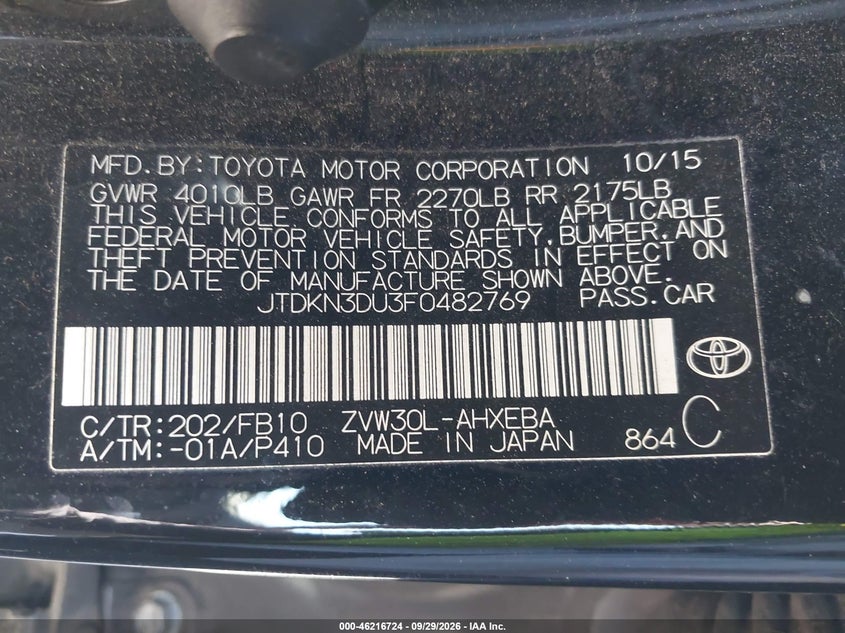 TOYOTA PRIUS - zdjęcie 9