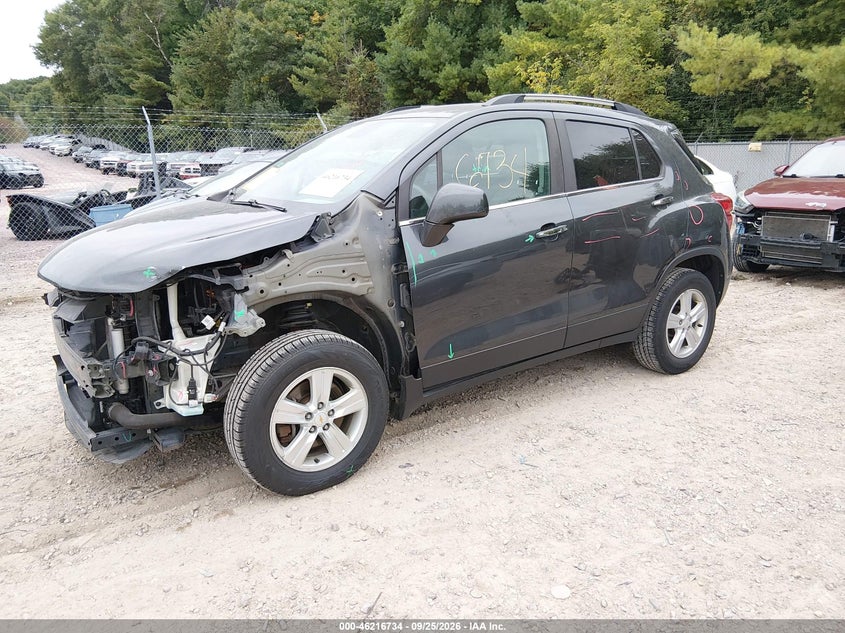 Vin: kl7cjpsb6hb199053, lot: 46716657, chevrolet trax lt 20172