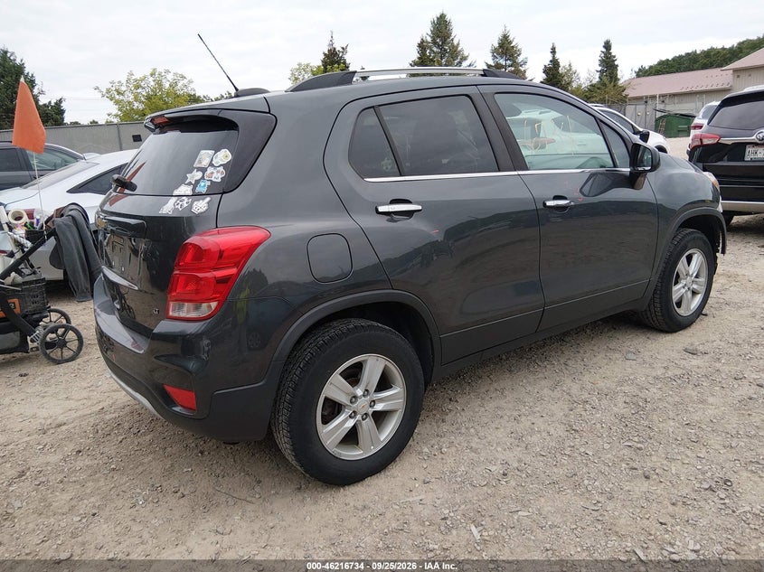Vin: kl7cjpsb6hb199053, lot: 46716657, chevrolet trax lt 20174