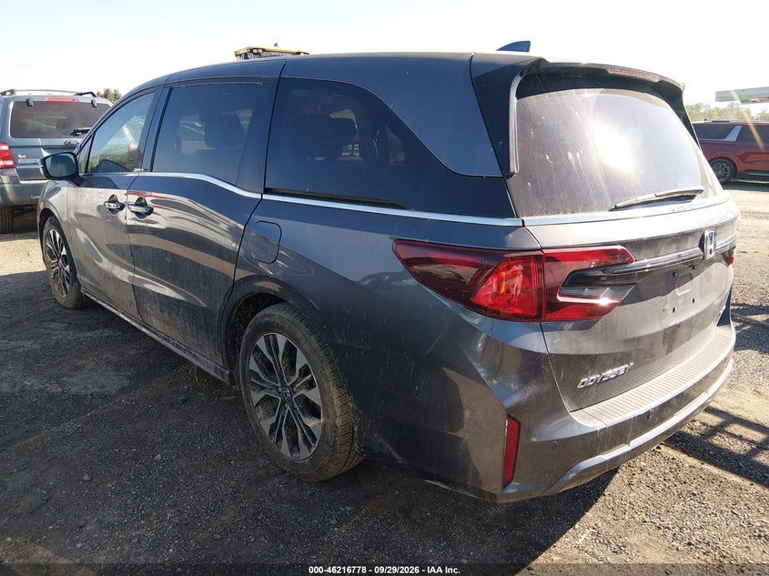 Vin: 5fnrl6h98sb012163, lot: 46716701, honda odyssey elite 20253