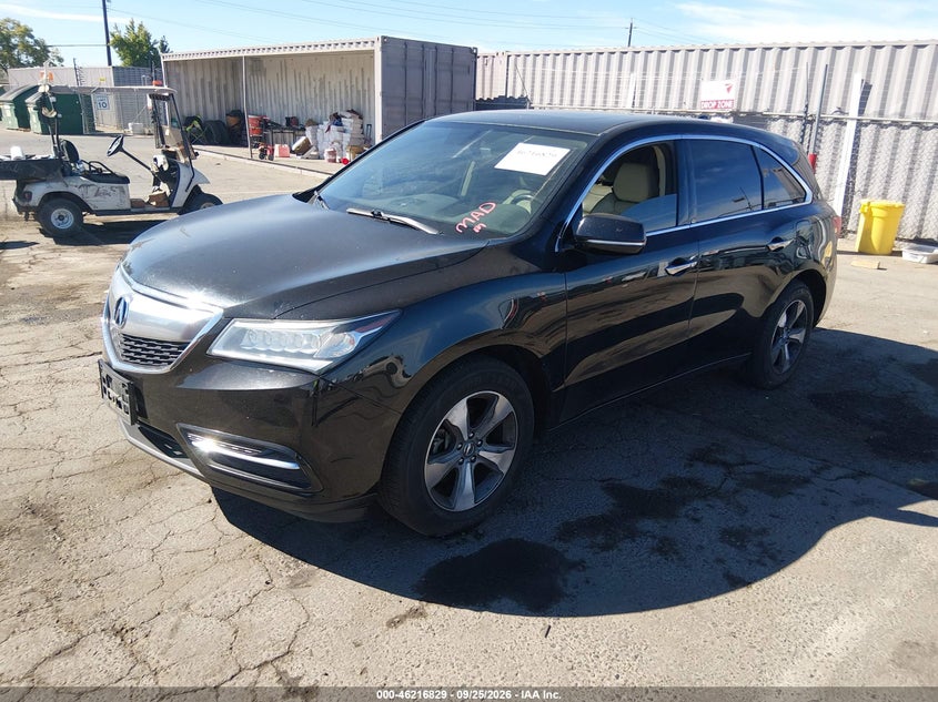 2014 Acura MDX, Правий бік, IAAI, VIN 5FRYD4H20EB039926 — фото 2