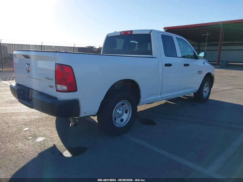 Vin: 1c6rr7fg9js291489, lot: 46716827, ram 1500 tradesman  4x4 6'4 box 20184