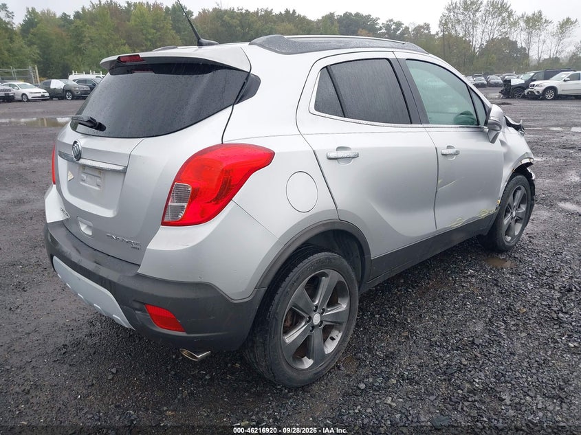 Vin: kl4cjgsb4eb662932, lot: 46716843, buick encore leather 20144