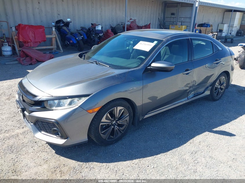 Vin: shhfk7h52hu420318, lot: 46716918, honda civic ex 20172