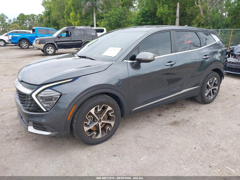 2024 Kia Sportage Ex, Rear, IAAI, VIN 5XYK33DF2RG197339 — photo 2