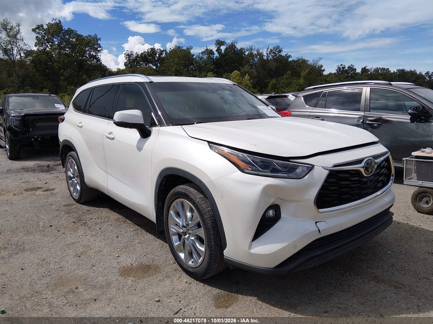 Vin: 5tdyzrah8ls022735, lot: 46717001, toyota highlander limited 20201